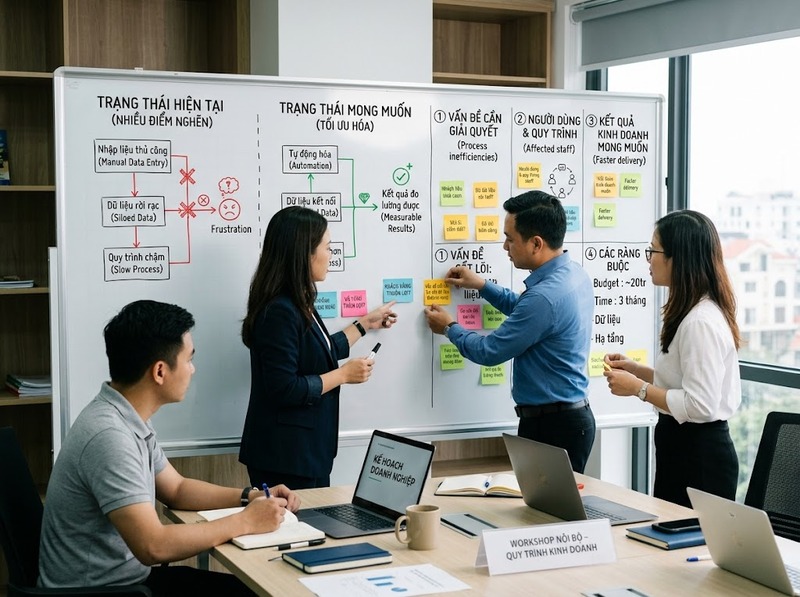Quy trình lựa chọn công nghệ từ yêu cầu, đánh giá đến thử nghiệm và quyết định